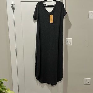 Grey Long Casual Dress NWT XL